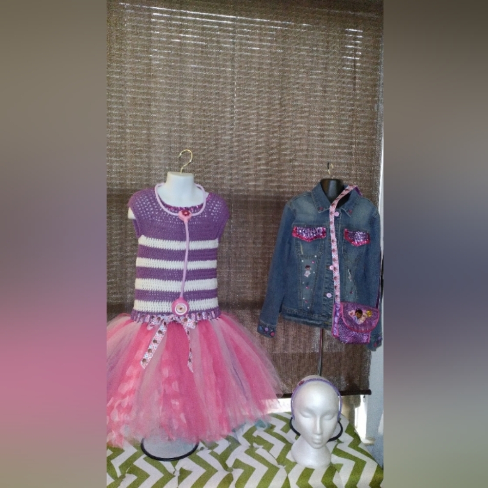 Purple and Pink "Doc McStuffins" Tutu Costume Set